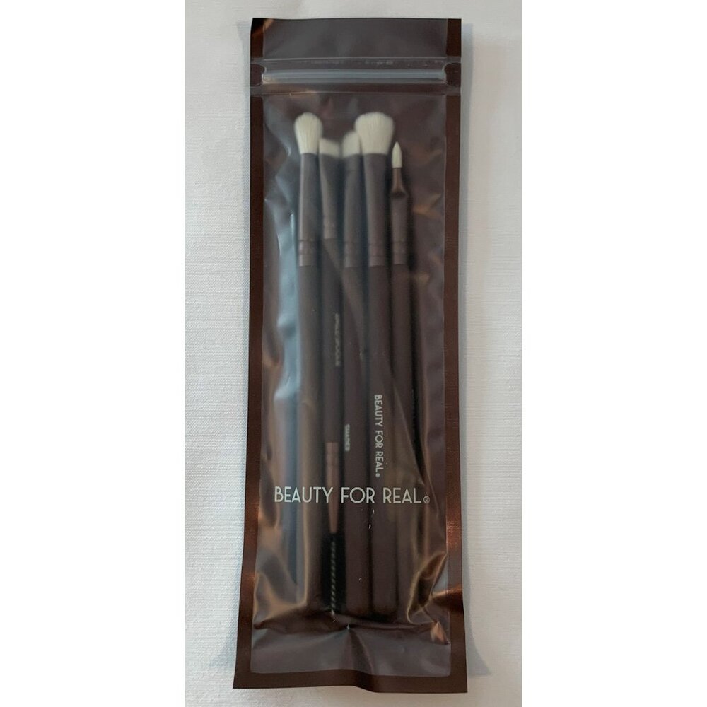 Beauty For Real 5-Piece Professional Makeup Brush Set Essential Pro I-Brush NEW - Picture 2 of 5